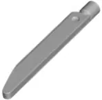 Bluish Gray Minifigure, Weapon Sword Blade with Bar End (SW Darksaber)