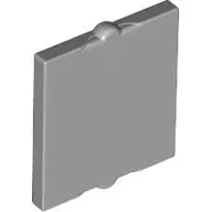 Bluish Gray Glass for Window 1 x 2 x 2 Flat Front