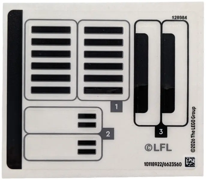 Sticker Sheet for Set 75458 - (10118922/6623560)