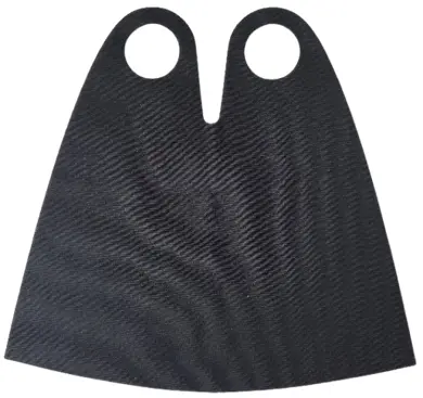 Cloth Cape with 2 Large Holes, Large Buildable Figures - Spongy Stretchable Fabric