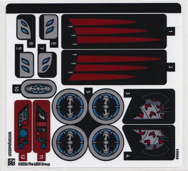 Sticker Sheet for Set 76333 - (10117251/6602621)