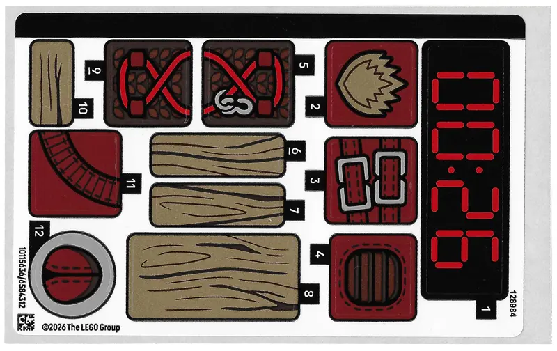 Sticker Sheet for Set 76341 - (10115636/6584312)