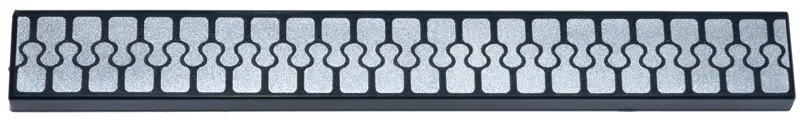 Tile 1 x 8 with Silver Zipper Pattern