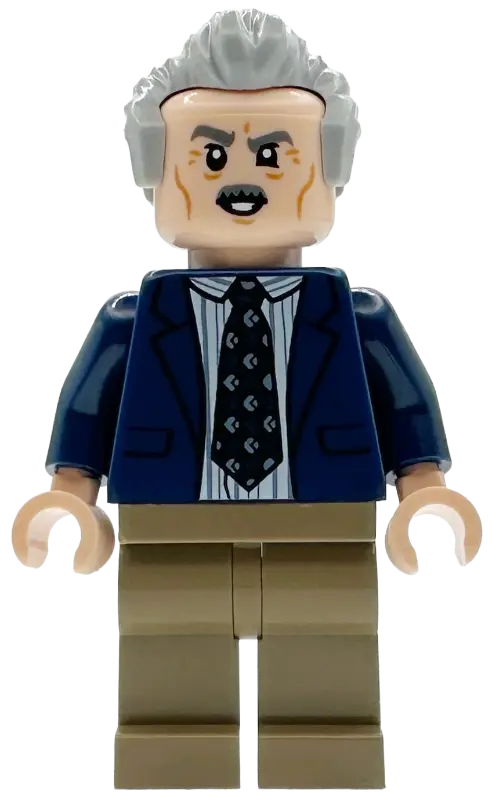 Jonah Jameson - Dark Blue Suit, Light Bluish Gray Hair