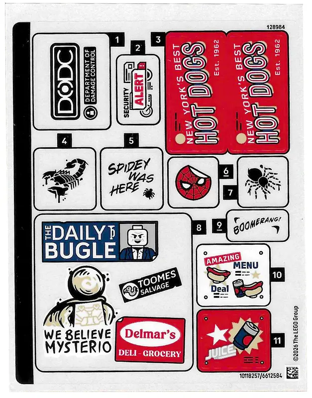 Sticker Sheet for Set 76350 - (10118257/6612584)
