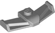 Light Bluish Gray Vehicle, Formula 1 Front Wing with Top Stud