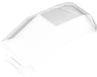 Trans-Clear Windscreen 4 x 4 x 4 2/3 with Bar Handle
