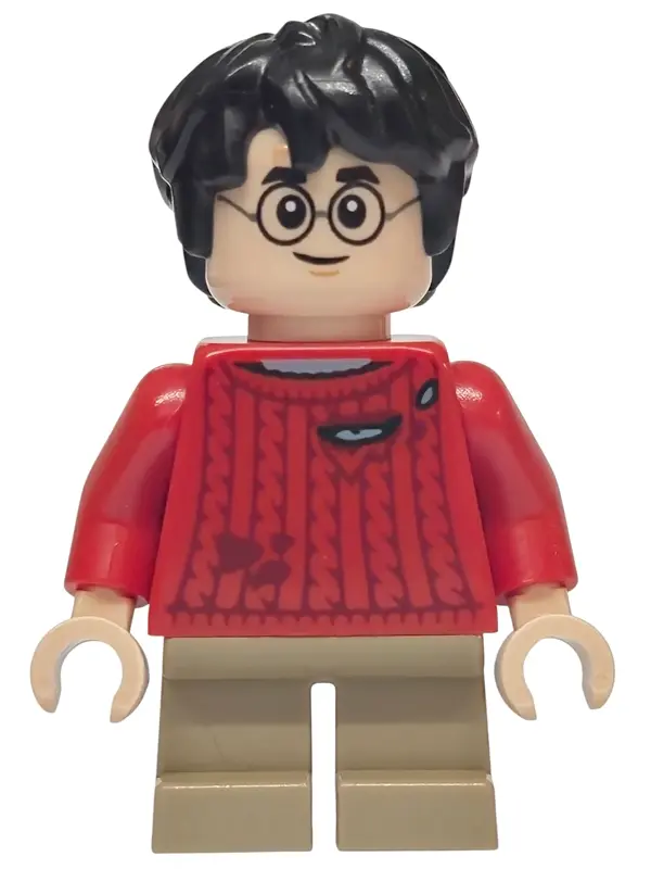 Potter - Red Torn Sweater, Dark Tan Short Legs
