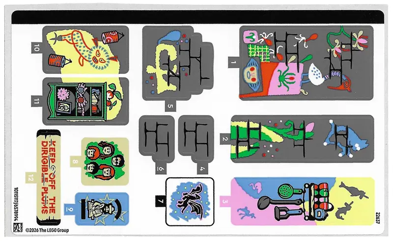 Sticker Sheet for Set 76467 - (10115117/6578994)