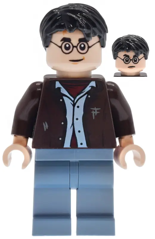 Potter - Dark Brown Open Jacket, Sand Blue Legs