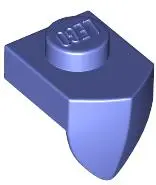 Violet Plate, Modified 1 x 1 with Tooth Vertical