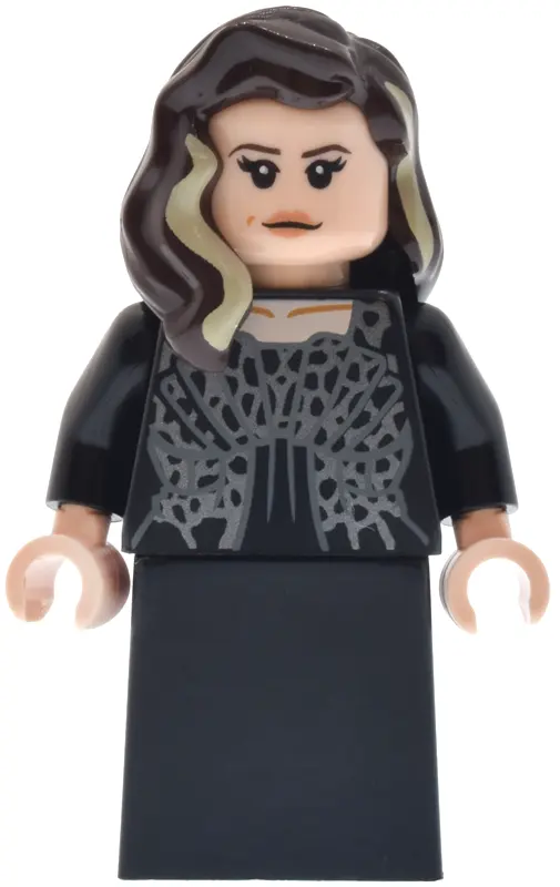 Malfoy - Dress with Dark Silver Highlights, Black Skirt, Smile