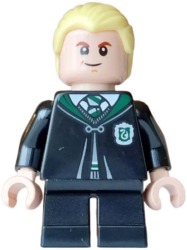 Malfoy - Black Slytherin Robe and Short Legs, Grin / Surprised