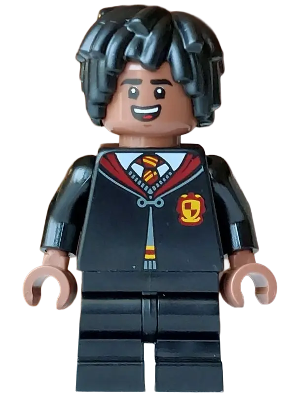 Jordan - Gryffindor Robe Clasped, Black Medium Legs, Hair Short Layered Mop Top