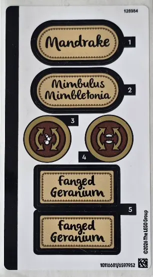 Sticker Sheet for Set 76474 - (10116681/6597952)