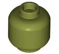 Green Minifigure, Head (Plain)