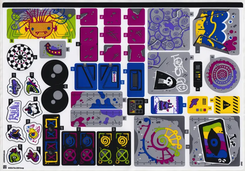 Sticker Sheet for Set 77082 - (10117307/6603631)