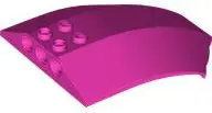 Pink Windscreen 8 x 6 x 2 Curved Sloped Sides