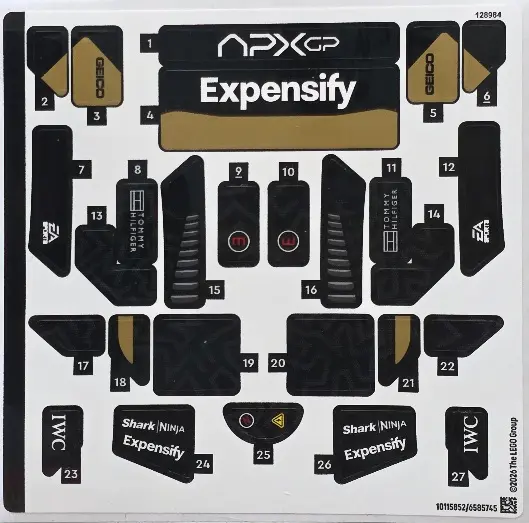 Sticker Sheet for Set 77252 - (10115852/6585745)