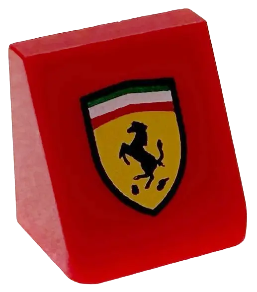 Slope 30 1 x 1 x 2/3 with Ferrari Logo Shield Pattern