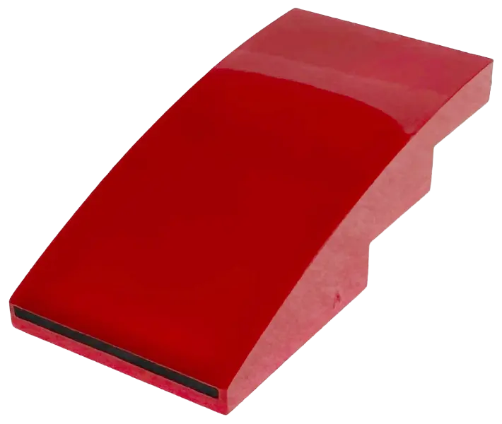 Slope, Curved 4 x 2 with Black Line Pattern
