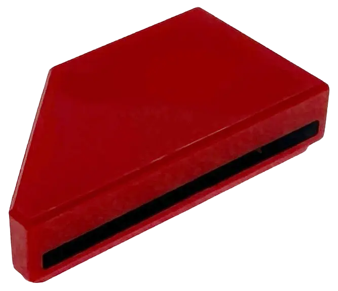 Tile, Modified 1 x 2 Wedge Right with Black Line Pattern