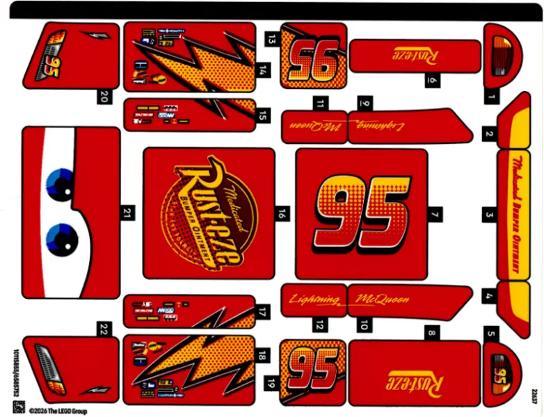 Sticker Sheet for Set 77255 - (10115855/6585752)