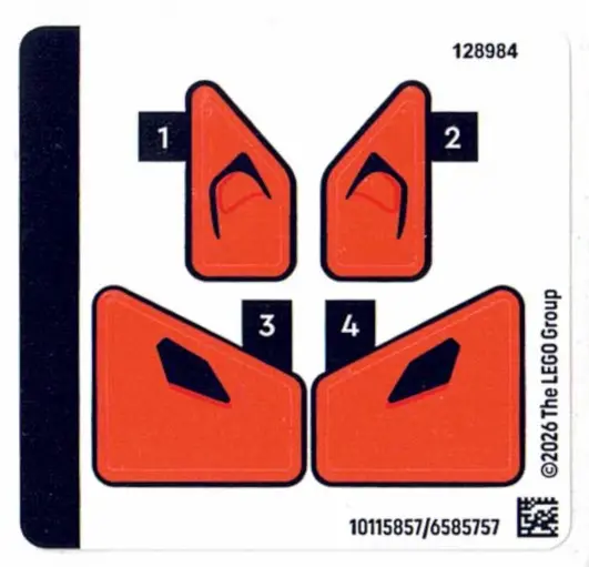 Sticker Sheet for Set 77257 - (10115857/6585757)
