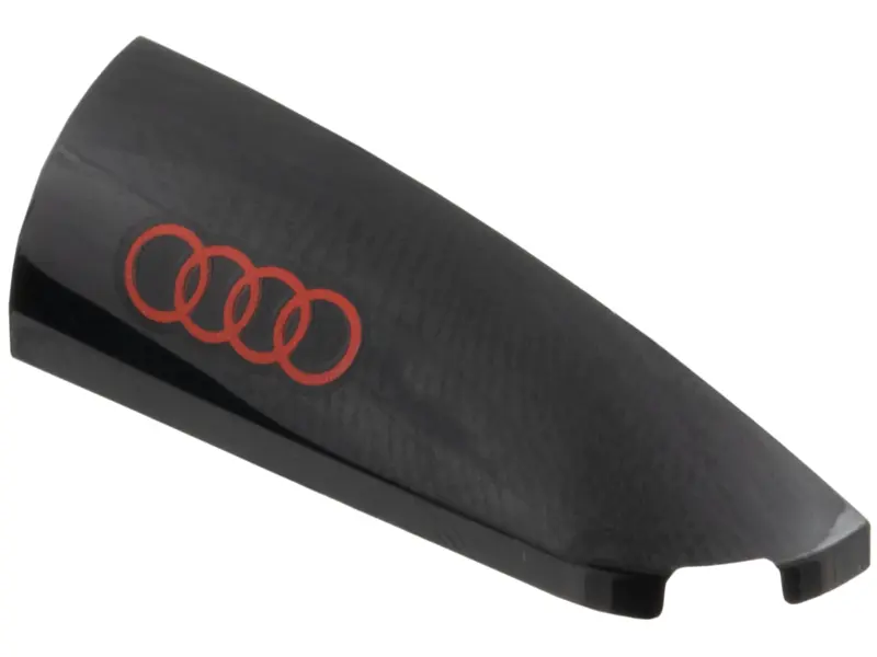 Slope, Curved 4 x 1 Right with 4 Red Circles Audi Logo Pattern