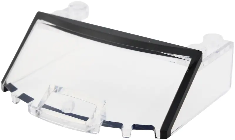 Windscreen 5 x 6 x 1 2/3 with Molded Black Windshield Frame Pattern