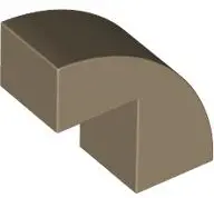Tan Slope, Curved 2 x 1 x 1 2/3
