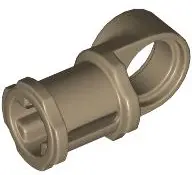 Tan Technic, Axle and Pin Connector Toggle Joint Smooth