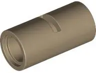 Tan Technic, Pin Connector Round 2L with Slot (Pin Joiner Round)