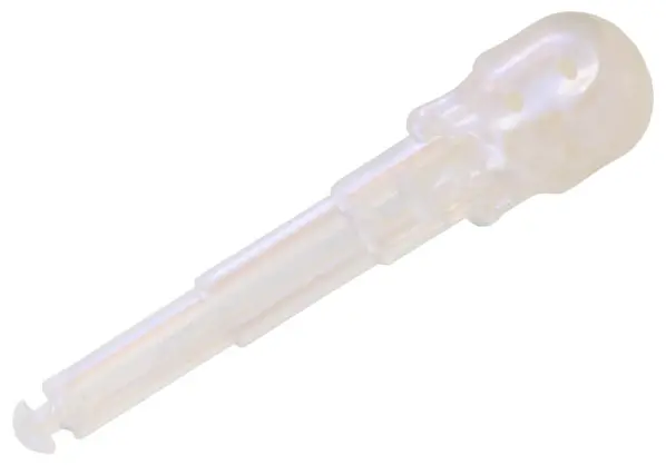 Satin Trans-Clear Projectile Arrow, Solid Shaft with  Round End with 4 Notches
