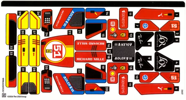 Sticker Sheet for Set 77261 - (10118462/6614347)