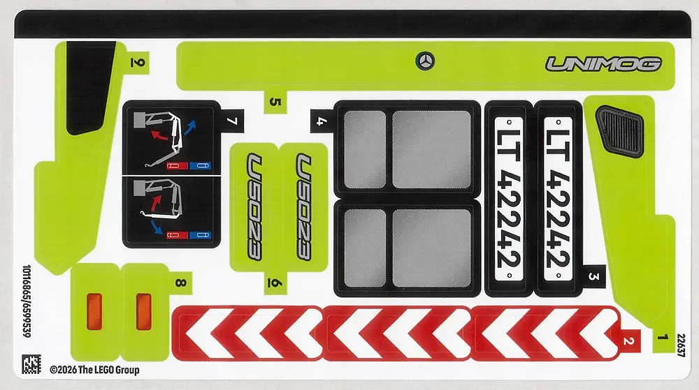 Sticker Sheet for Set 42242 - (10116865/6599539)