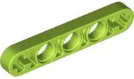 Lime Technic, Liftarm Thin 1 x 5 - Axle Holes
