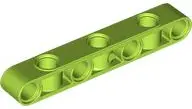 Lime Technic, Liftarm, Modified Perpendicular Holes Thick 1 x 7