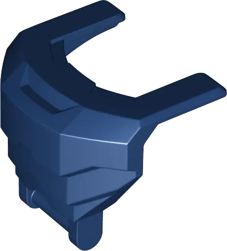 Dark Blue Large Figure Armor, Chest Layered with Bar Handle