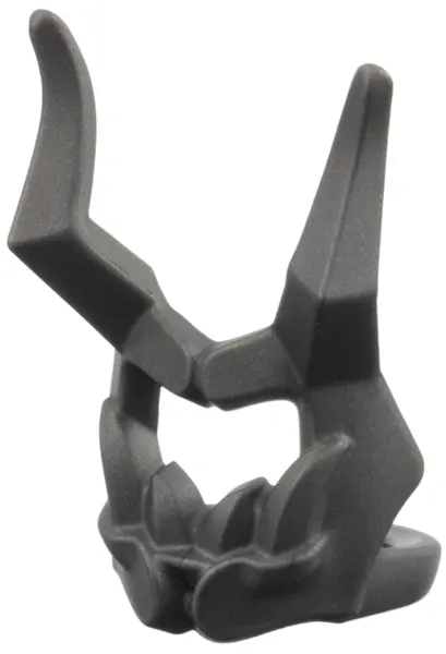 Pearl Dark Gray Minifigure Mask, Large Lower Jaw and Horns