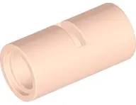 Light Nougat Technic, Pin Connector Round 2L with Slot (Pin Joiner Round)