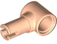 Light Nougat Technic, Pin with Friction Ridges and Pin Hole
