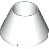 White Cone 4 x 4 x 2 Hollow No Studs