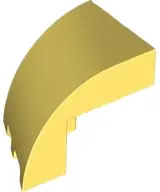 Bright Light Yellow Wedge 3 x 2 x 1 2/3 Right No Studs
