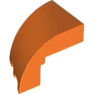 Orange Wedge 3 x 2 x 1 2/3 Right No Studs