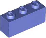 Blue Violet Brick 1 x 3