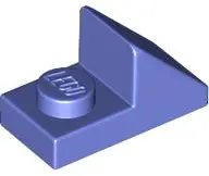 Blue Violet Slope 45 2 x 1 with 2/3 Cutout