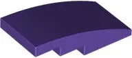 Dark Purple Slope, Curved 4 x 2