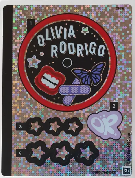 Sticker Sheet for Set 43029, Holographic Mirrored - (10118687/6616431)