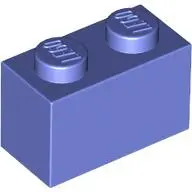 Blue Violet Brick 1 x 2